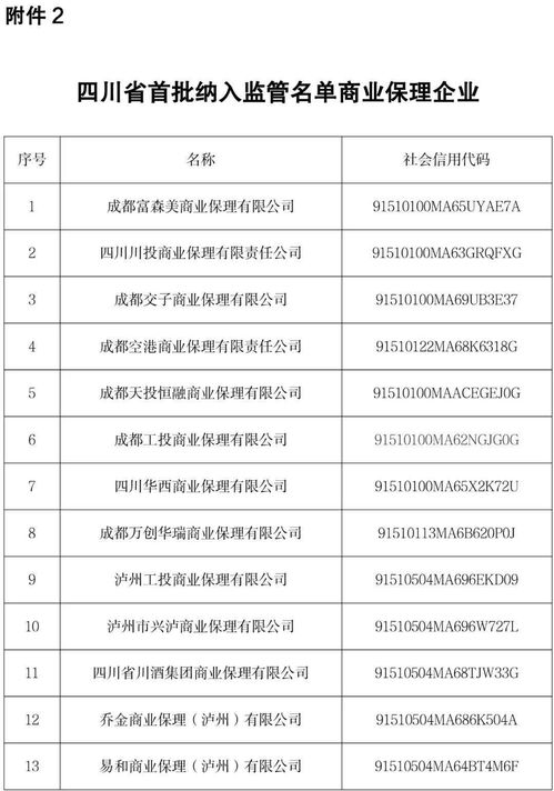 四川省首批纳入监管名单的商业保理企业 开启规范与信任的新篇章——兼论边界服务与生态构建的双重机遇